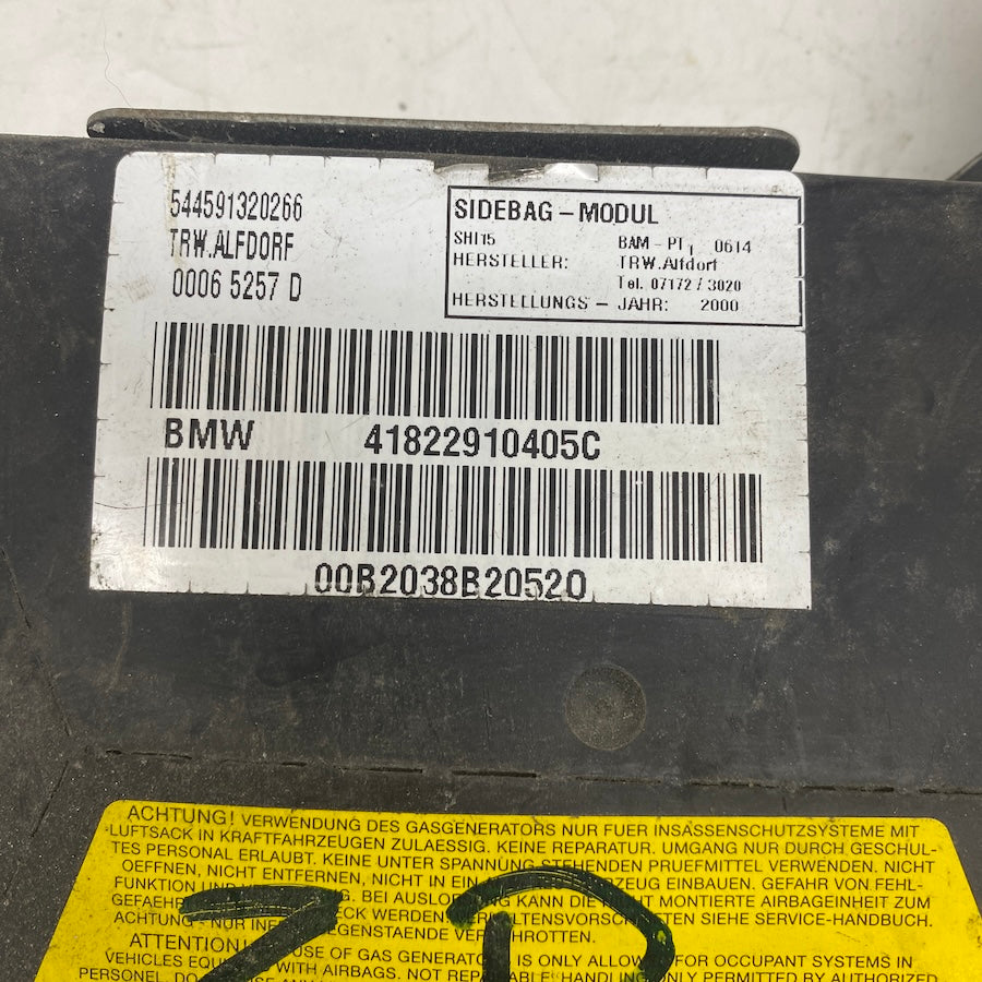 BMW 3 E46 Coupe Arka Kapı Airbag 408229103058-Orijinal Çıkma 1997-2006