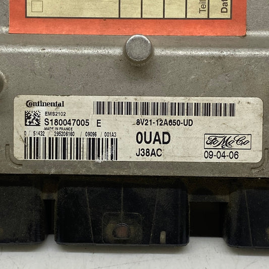Ford Fiesta 1.4 Motor Beyni 8V21-12A650-UD Orijinal Çıkma ECU 2009-2012