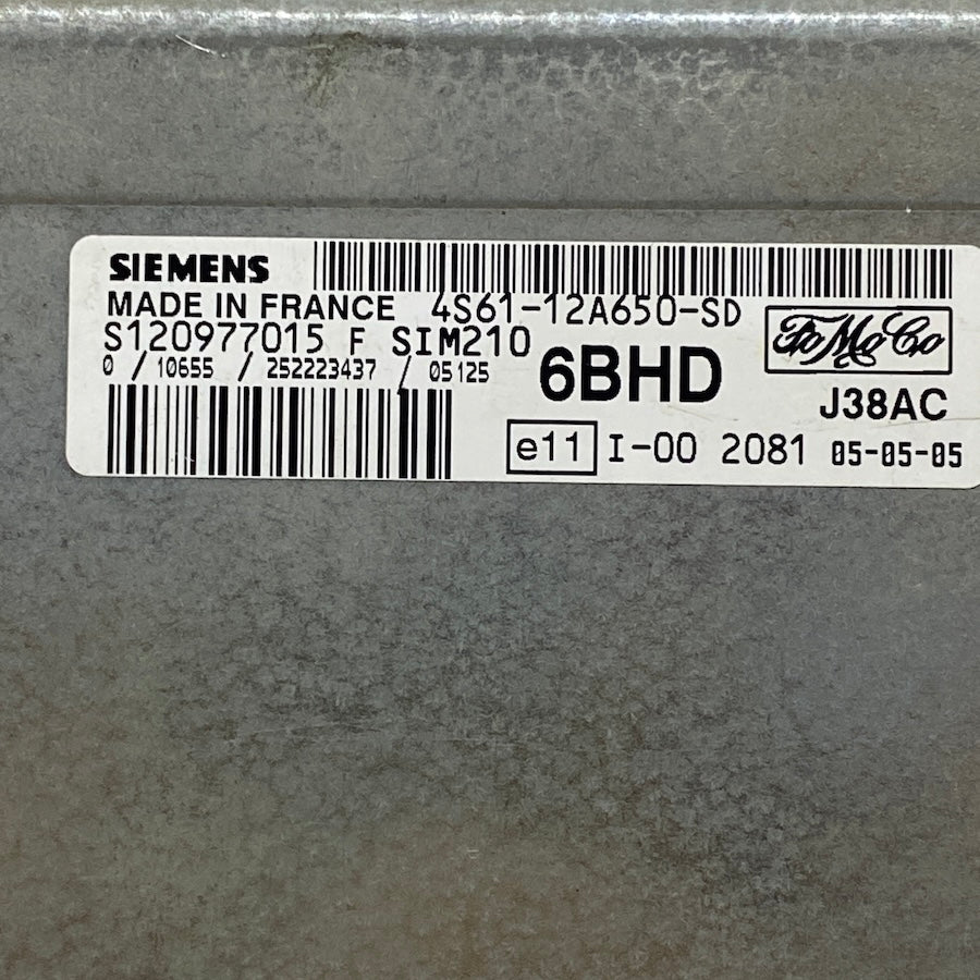 Ford Fiesta Motor Beyni 4561-12A650-JC / 4561-12A650-SD Orijinal Çıkma ECU