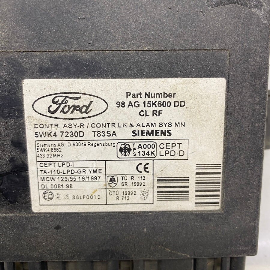 Ford Focus / Connect Merkezi Kilit Beyni 98AG15K600DD - Orijinal Parça