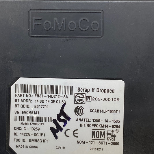 Ford Mustang Bluetooth Kontrol Beyni FR3T-14D212-BA 15-20 - Orijinal Çıkma