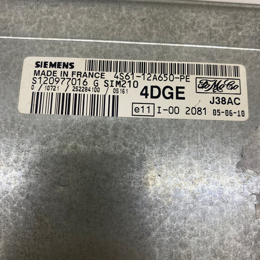 Ford Fiesta 1.25 Motor Beyni 4S61-12A650-SD / GD / LG / PE Orijinal Çıkma ECU