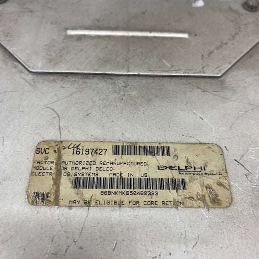 GM / GMC / Chevrolet 5.7L Motor Beyni 16197427 (1995) Orijinal Çıkma ECU