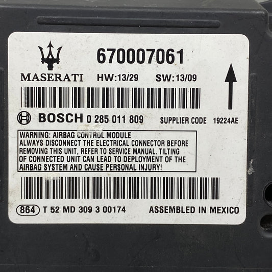 Maserati Ghibli Airbag Beyni 2015-2020 | Orijinal Çıkma 670007061