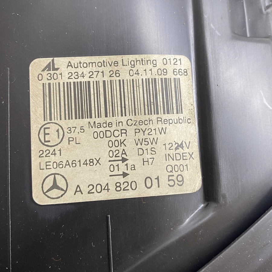 Mercedes C W204 Xenon Sol Far A2048200159