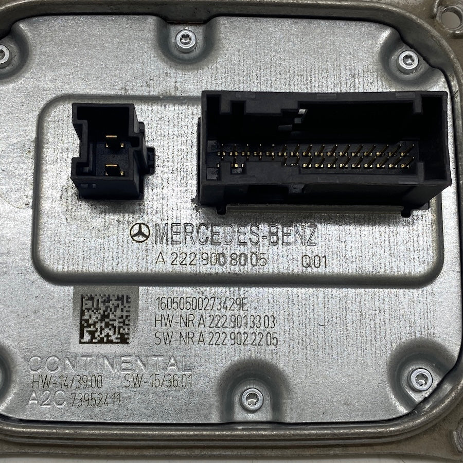 Orijinal çıkma Mercedes LED far kontrol ünitesi – W205/W222 kasa için