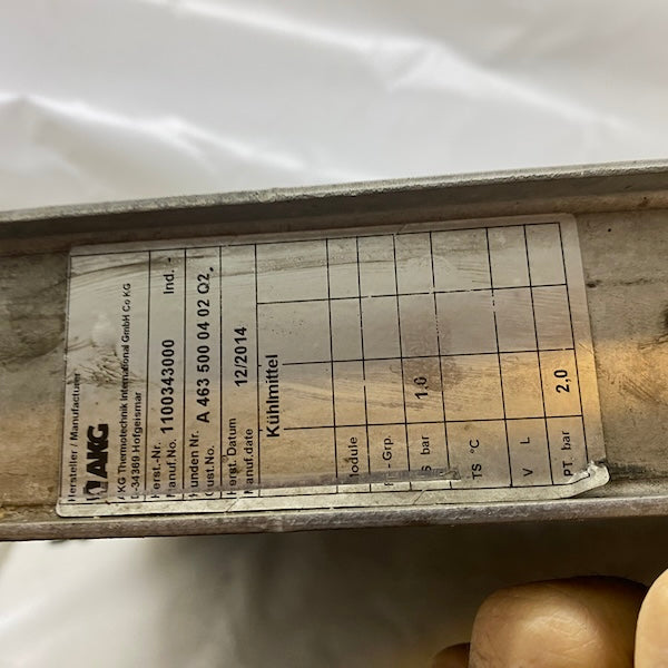 Mercedes G W463 Motor Su Radyatörü A4635000402Q2 Orijinal Çıkma En Uygun Oto Parça