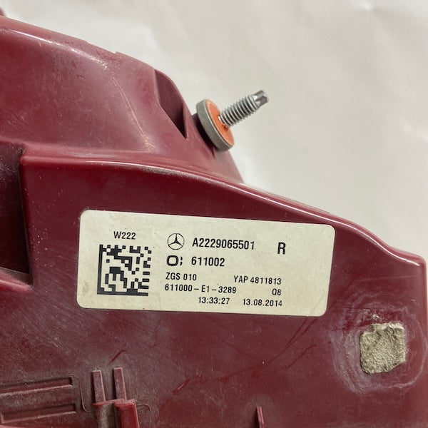 Mercedes S W222 Sağ Stop Lambası A2229065501 (Ucunda Kırık)