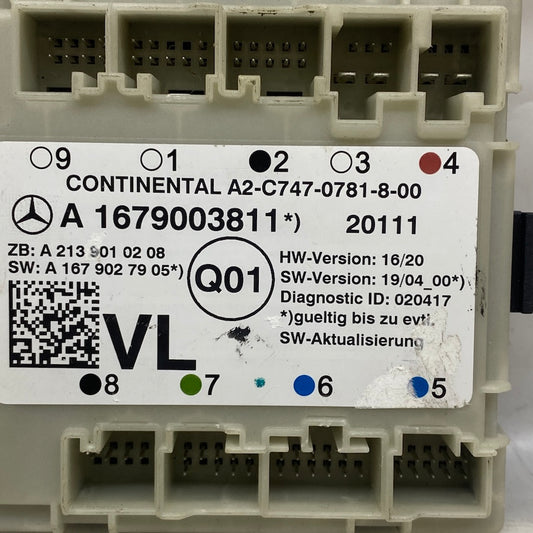 Mercedes W205 C Serisi Kapı Kontrol Beyni A1679003811 Orijinal Çıkma