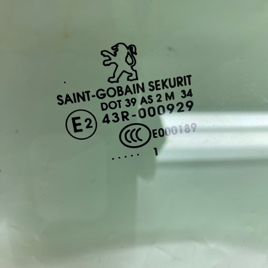 Peugeot 407 Arka Sol Kapı Camı 43R-000929