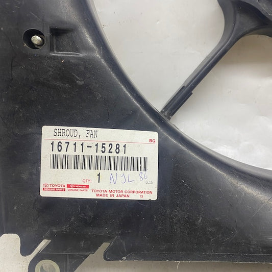 Toyota Corolla Radyatör Fan Davlumbazı E101 16711-15281 En Uygun Oto Parça