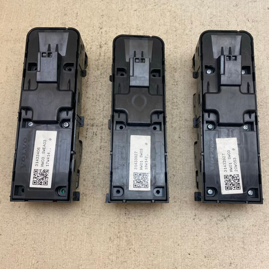 VOLVO XC90 S90 Ön Sürücü Tarafi Ana Pencere Anahtari 31433927