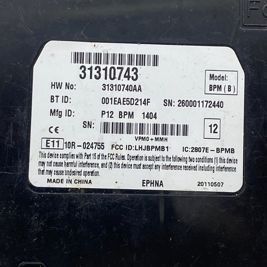 Volvo Bluetooth Kontrol Beyni S40 / V50 / C30 31310743 Orijinal Çıkma