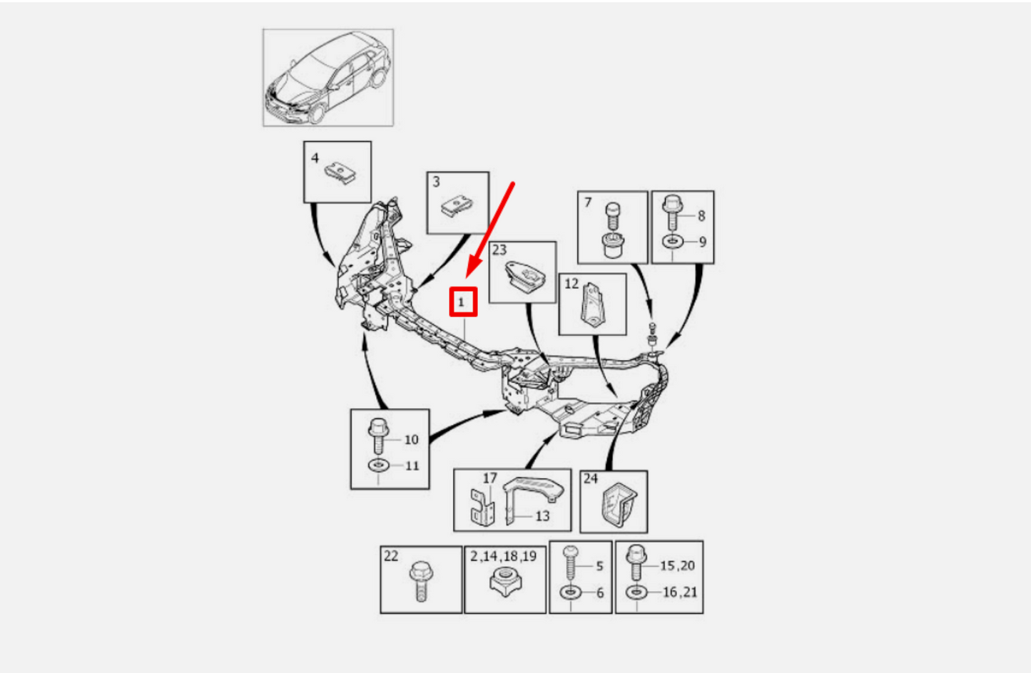 Volvo V40 Ön Panel 31416490 En Uygun Oto Parça