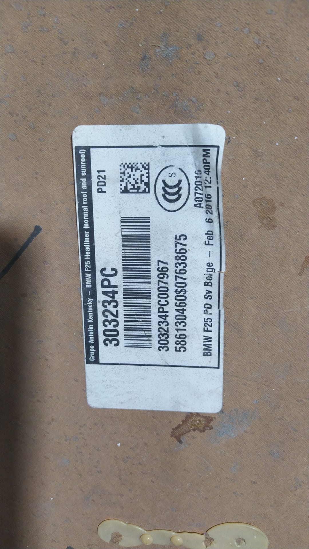 BMW X3 F25 Tavan Döşemesi 303234pc