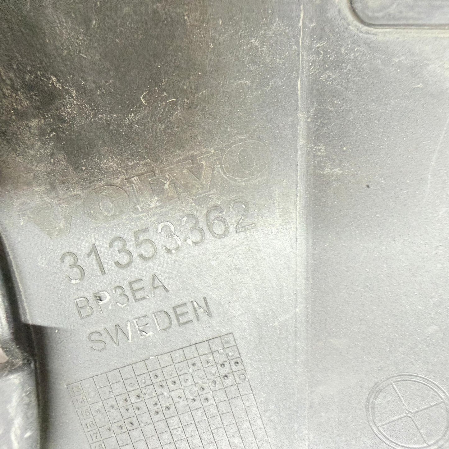 Volvo XC90 Ön Tampon Alt Eki 31665327