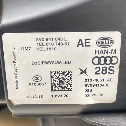 Audi A3 Sol Far Xenon 8V0941043 En Uygun Oto Parça