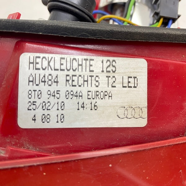 Audi A5 İç Stop Lambası Sağ/Sol 08-12 Orijinal Çıkma En Uygun Oto Parça