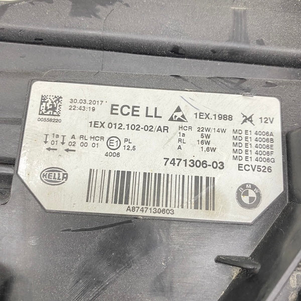BMW 3 F30/F31 LCI Sağ Far Full LED 15-18 7471306-03 Çıkma En Uygun Oto Parça