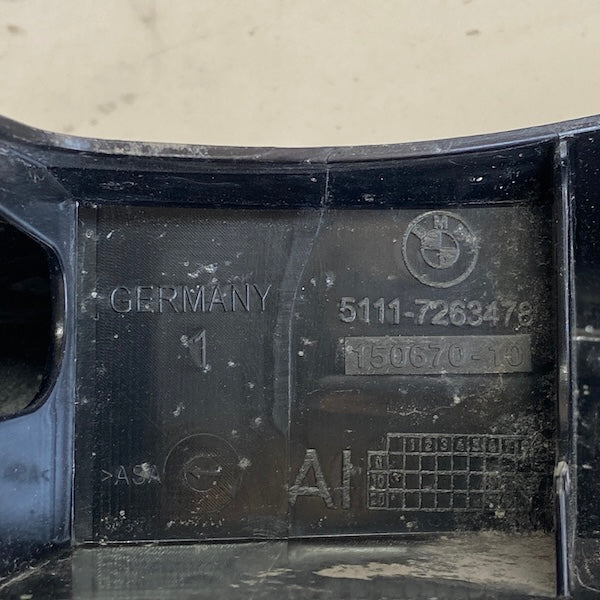 BMW 3 F30/F31 Tampon Orta Izgara 5111-7263478 Orijinal Çıkma En Uygun Oto Parça