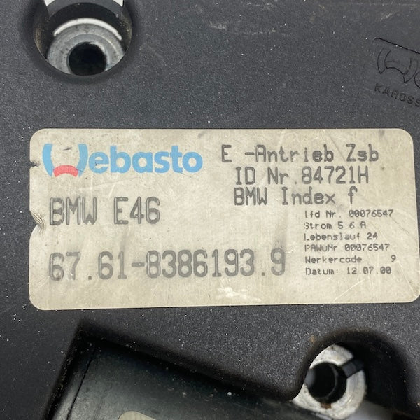 BMW 3/X5 E53/E46 Sunroof Motoru 6761-83861939