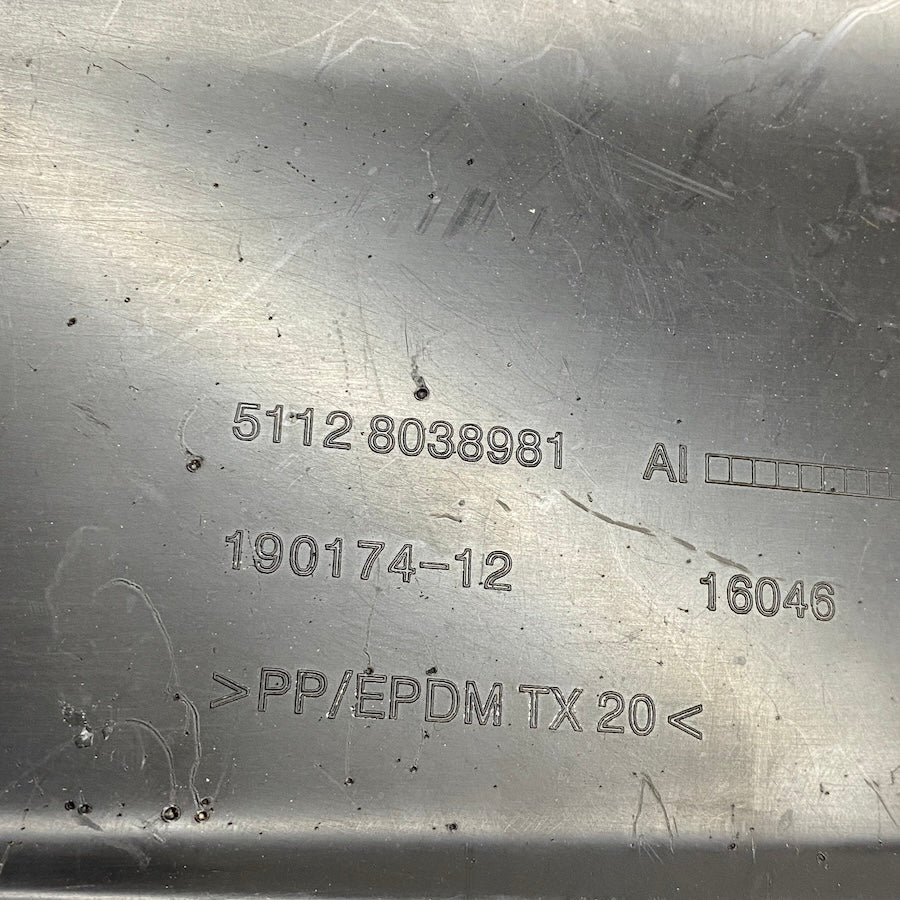 BMW 5 F10 M Arka Tampon Difüzör Kapağı 5112 8038981 Orijinal Çıkma