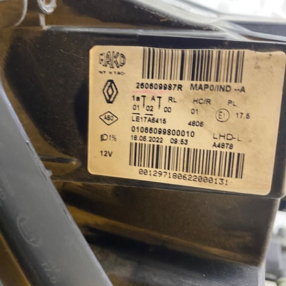 Clio 5 Sol Far Joy Paket 260609987R 19-24 En Uygun Oto Parça