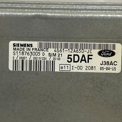 Ford Fiesta Motor Beyni 4561-12A650-JC / 4561-12A650-SD Orijinal Çıkma ECU