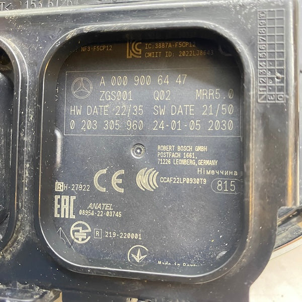 Mercedes A Serisi Radar Sensörü 13-18 A009006447 En Uygun Oto Parça