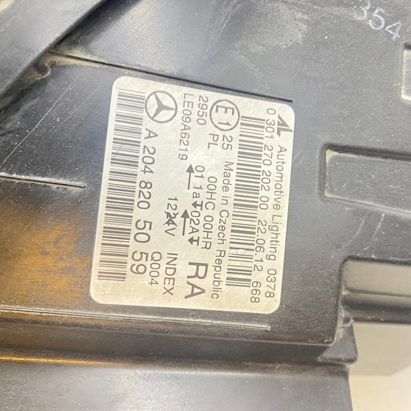 Mercedes C W204 Sağ Far A2048205059 Halojen En Uygun Oto Parça