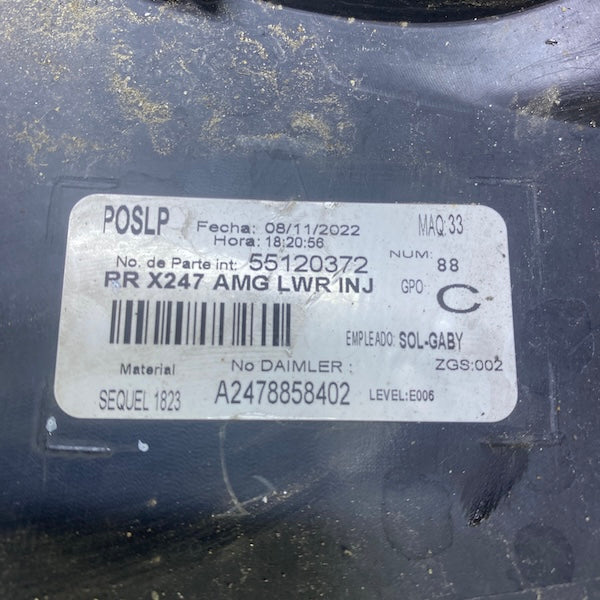 Mercedes GLB W247 AMG Arka Tampon Alt Eki Difüzör A2478858402