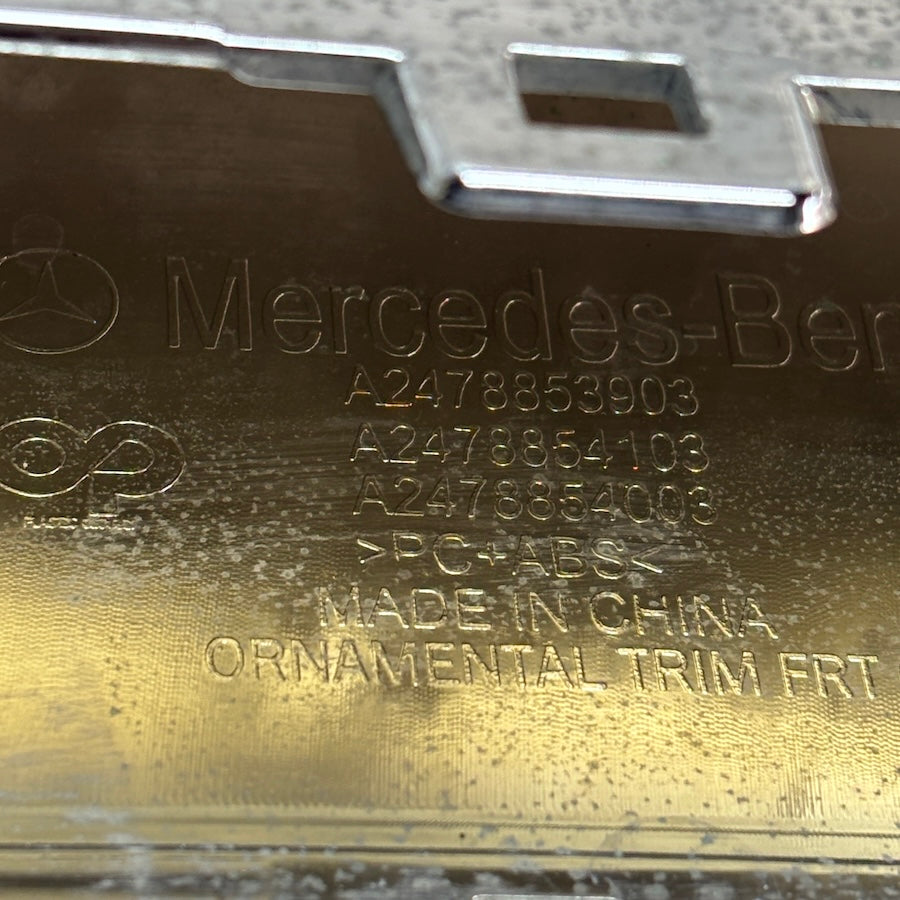 Mercedes GLB X247 Ön Tampon Alt Çıta / Krom A2478853903