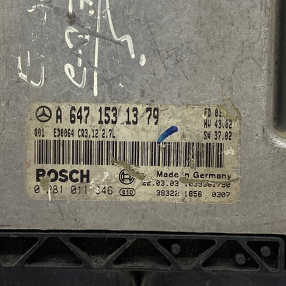 Mercedes W212 E270 2.7L Motor Beyni A6471531379 Orijinal Çıkma ECU