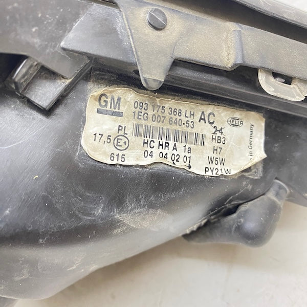 Opel Astra G Sol Far 093175368 En Uygun Oto Parça