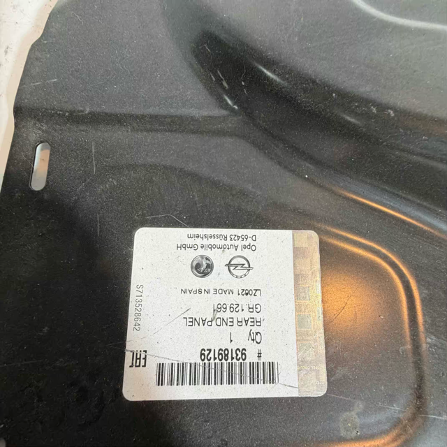 Opel Corsa D Arka Panel Sacı Alt Dış 93189129 Orijinal Sıfır En Uygun Oto Parça