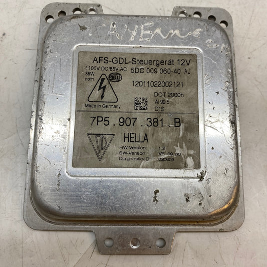 Porsche Cayenne 958 xenon far beyni – orijinal çıkma parça, 7P5907381B (2010-2018 uyumlu).