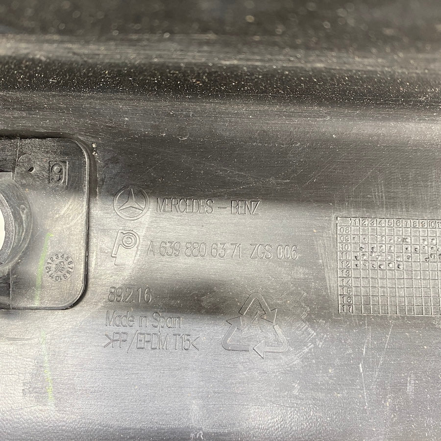 Mercedes Vito W639 Arka Tampon Orta A6398806371