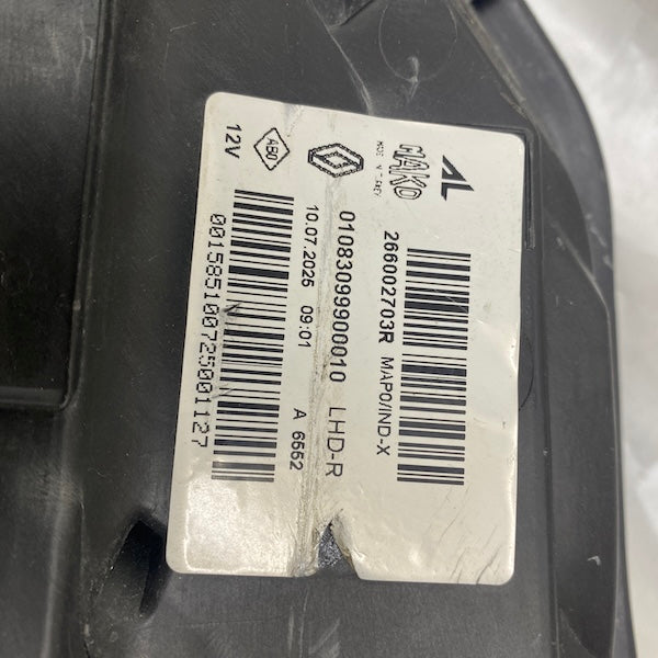 Renault Clio 5 Sağ Gündüz Led Camı 266002703R En Uygun Oto Parça