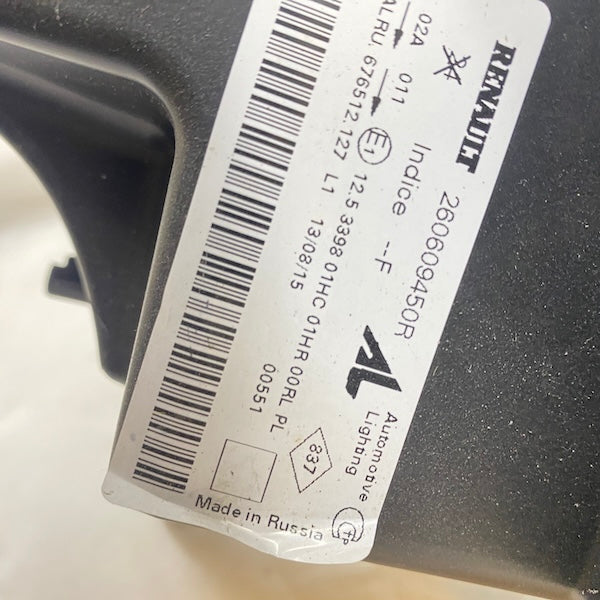 Renault Clio Symbol/Joy Sol Far 260609450R 14-17 En Uygun Oto Parça