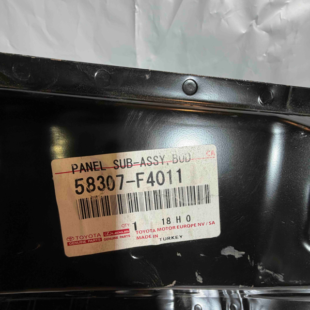 Toyota C-HR Arka Panel Sacı 58307-F4011 Orijinal Sıfır En Uygun Oto Parça