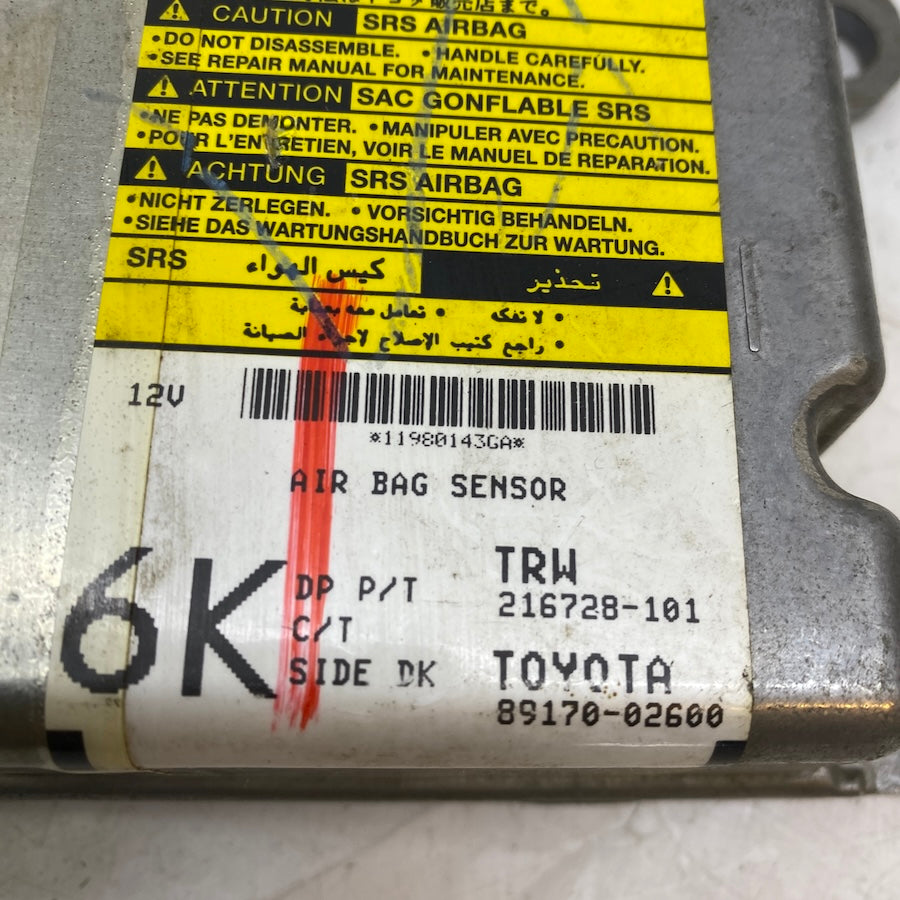 Toyota Corolla Airbag Beyni 2011 Sonrası | Orijinal Çıkma 89170-02600