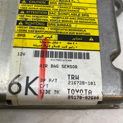 Toyota Corolla Airbag Beyni 2011 Sonrası | Orijinal Çıkma 89170-02600