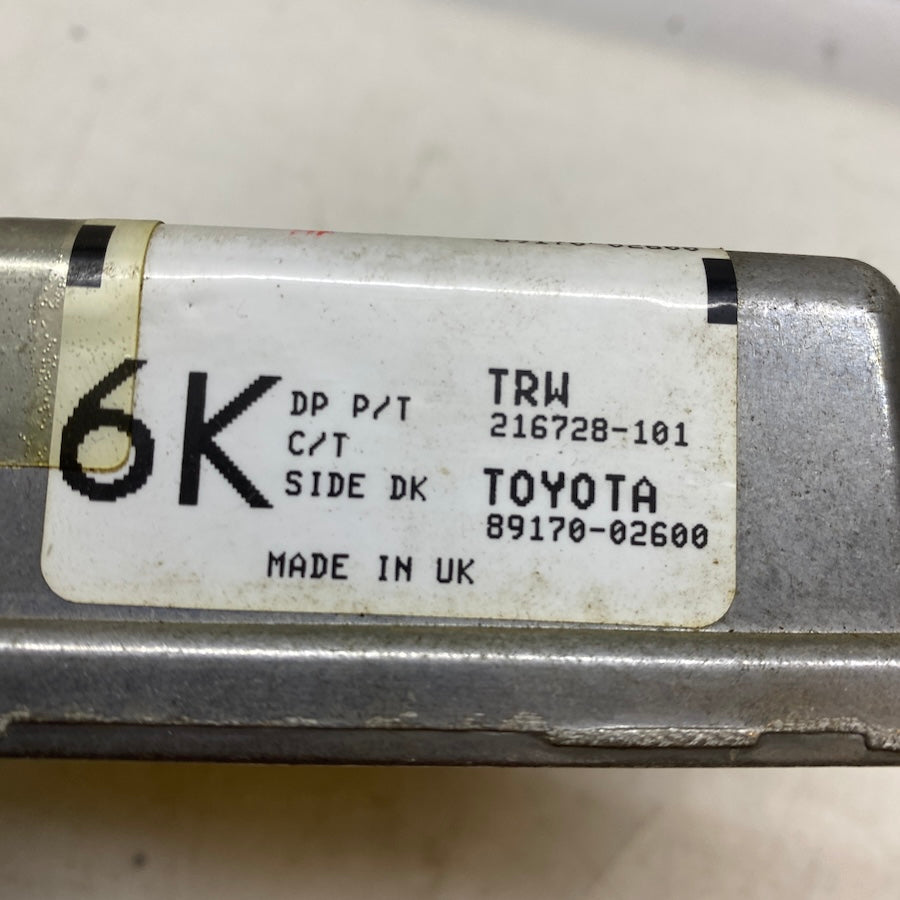 Toyota Corolla Airbag Beyni 2011 Sonrası | Orijinal Çıkma 89170-02600