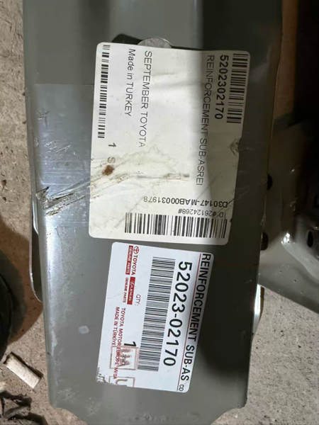 Toyota Corolla E210 Arka Tampon Demiri 2019-2025 52023-02170 En Uygun Oto Parça