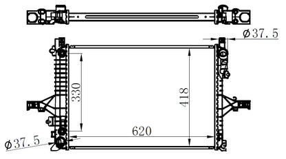 Volvo C70/S60/S80/V70 Su Radyatörü 8601586 En Uygun Oto Parça