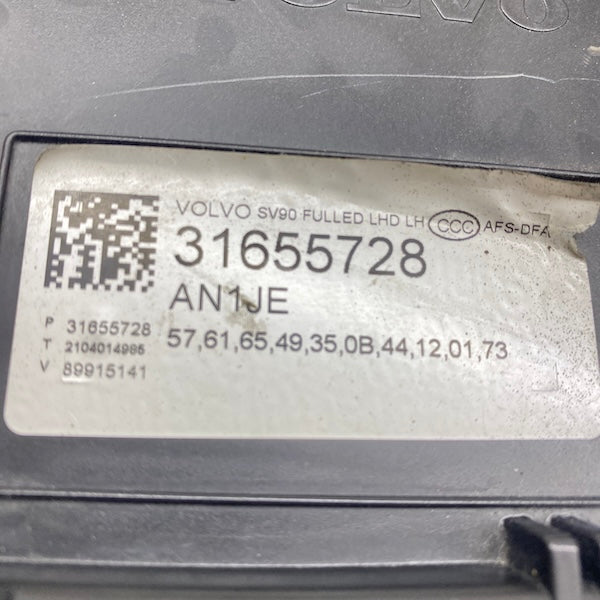 Volvo S90/V90 Sol Far 31655728 Full LED En Uygun Oto Parça
