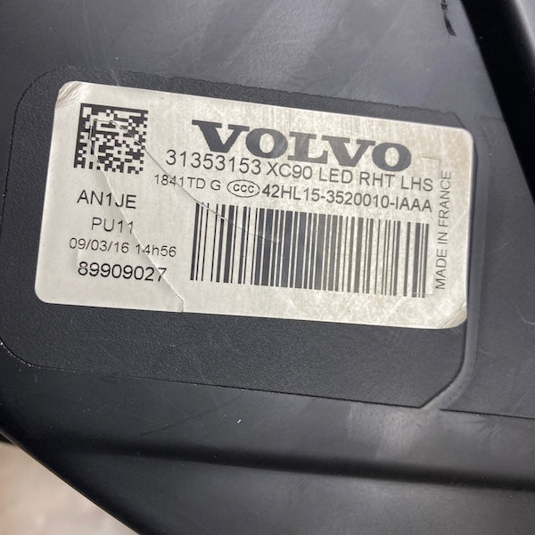 Volvo XC90 Sol Far 313531531 15-20 4 Beyin Delikli En Uygun Oto Parça