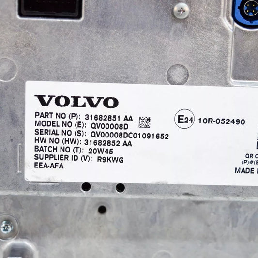 Volvo XC90 XC60 XC40 S90 S60 Multimedya Ekranı 31682851 Orijinal Çıkma